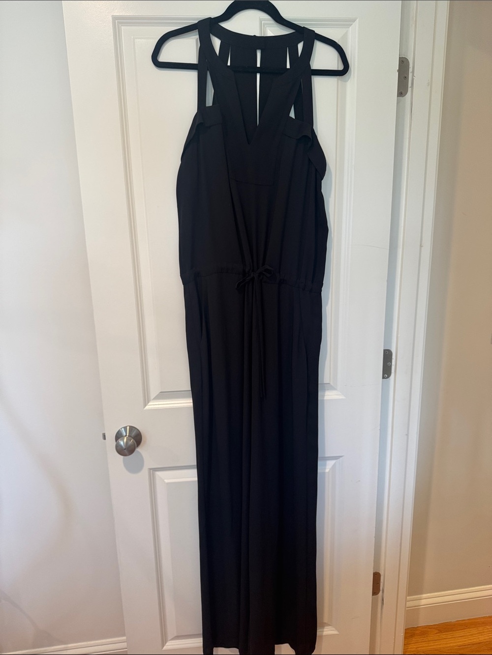 BCBGMaxAzria Black Sleeveless Jumpsuit